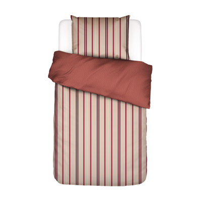 Meryl Satin Striped Duvet Cover with Pillowcases