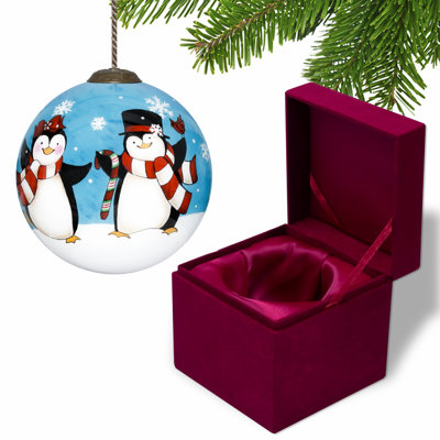 3.00 " Glass Penguin Bauble