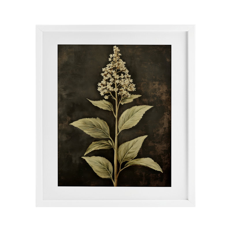 «Weathered Flower Portrait», reproduction sous verre encadrée, design par Petal Prints Design, H 16 po x l 13 po