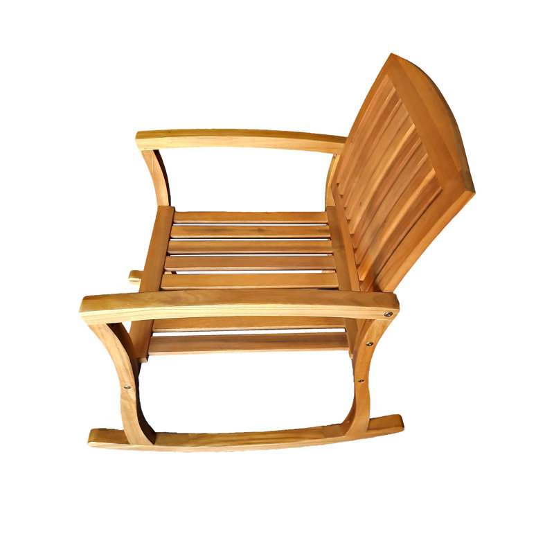 Rocking Chair FSC 100% Acacia Wood Natural Colour with Cushion