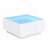 Square High Glossy Coffee Table with 16-color LED Strip Lights-1308283948