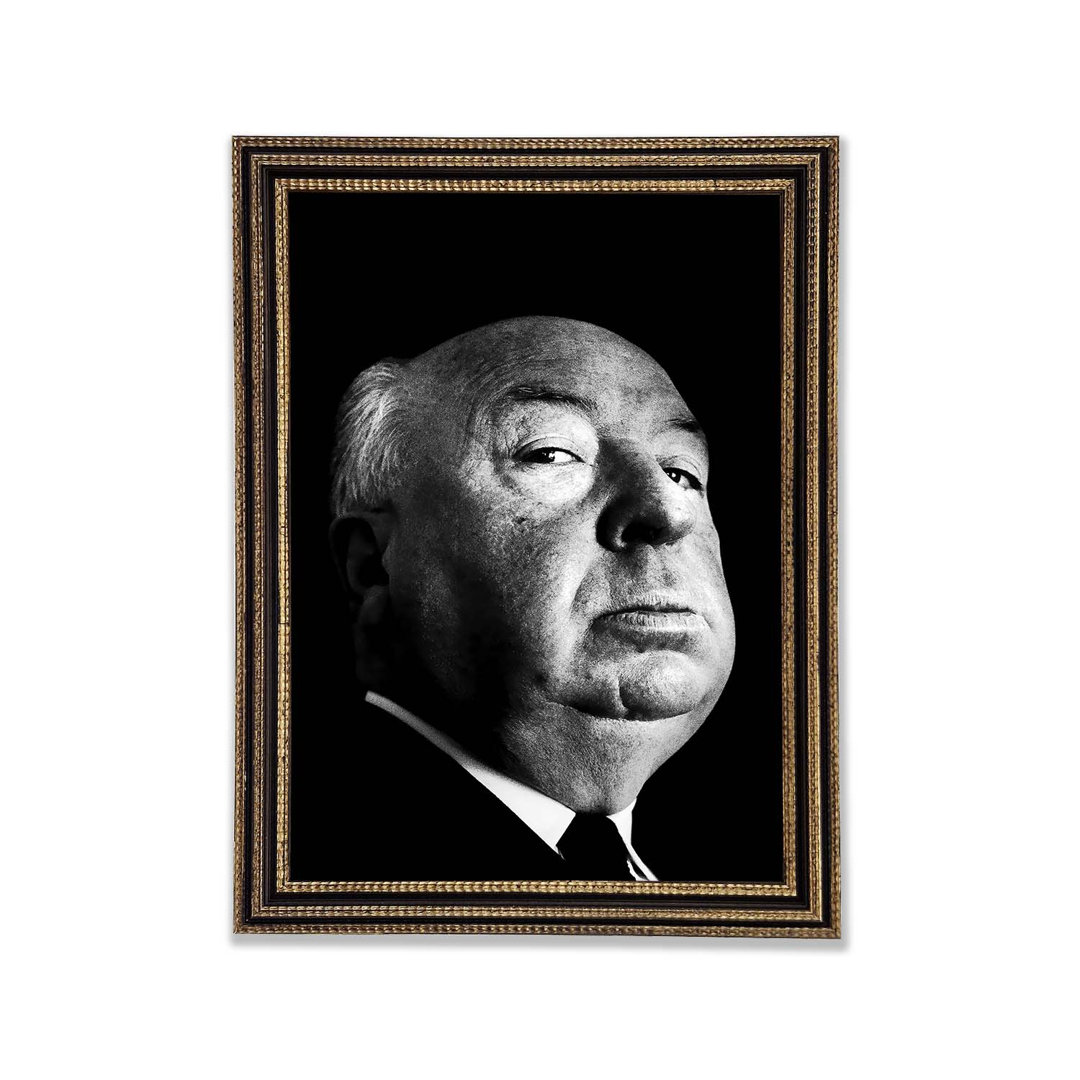 Alfred Hitchcock Porträt Gerahmter Druck