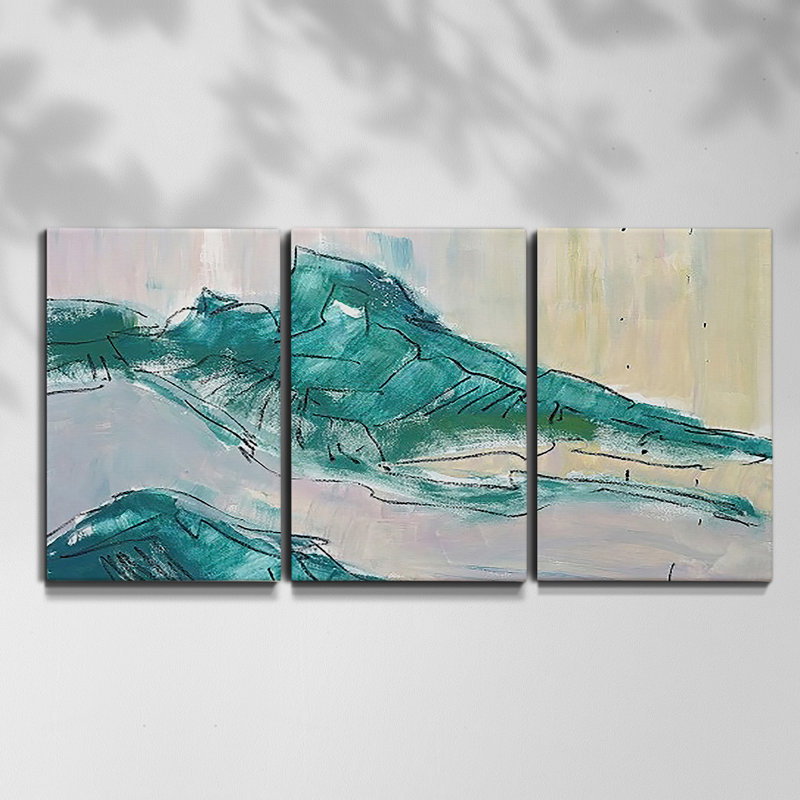 " Neutral Barn " 3 - Pieces, 27" H x 54" W x 2" D