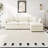 Modern Chenille Loveseat Sofa Couch With Ottoman-506217864-506217867