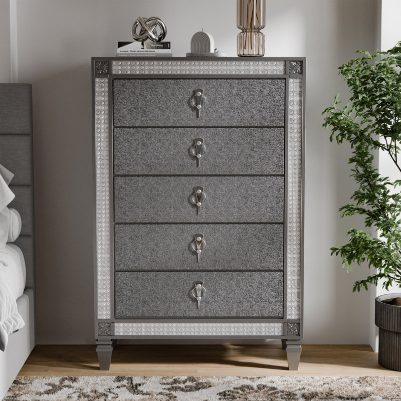 Commode 5 tiroirs Mukadder