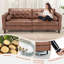 Carsdale 4 Seater Faux Leather Sofa