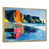 Toile avec cadre flottant or