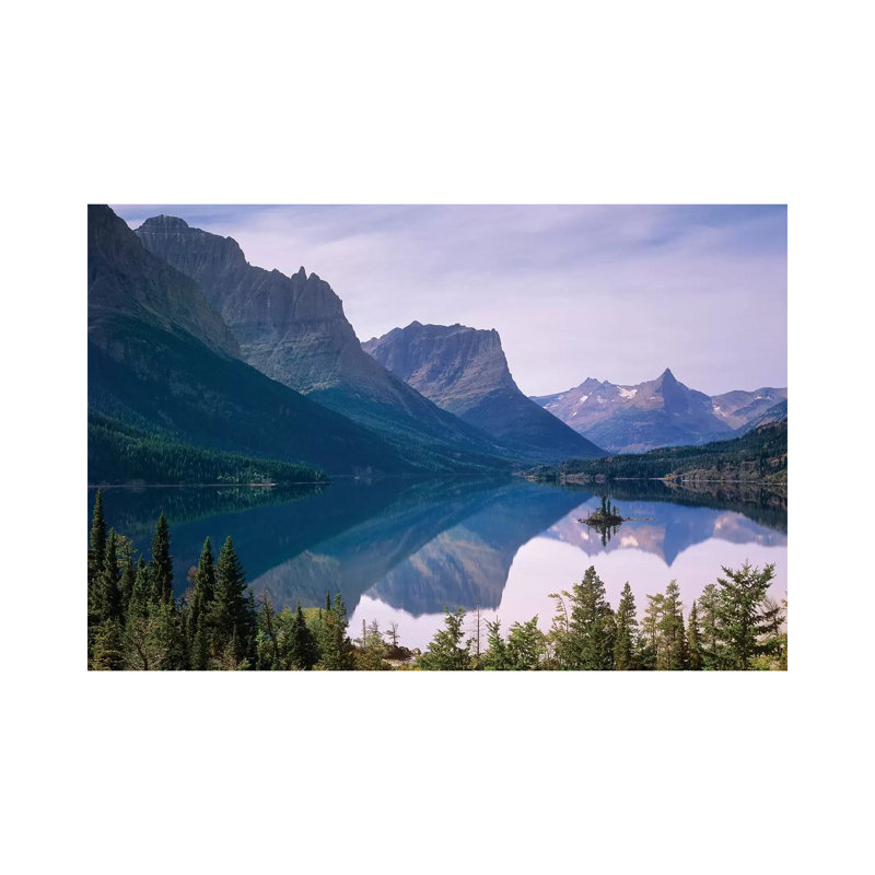 Wild Goose Island In St Mary's Lake, Glacier National Park, Montana by Tim Fitzharris - Wrapped Canvas Print