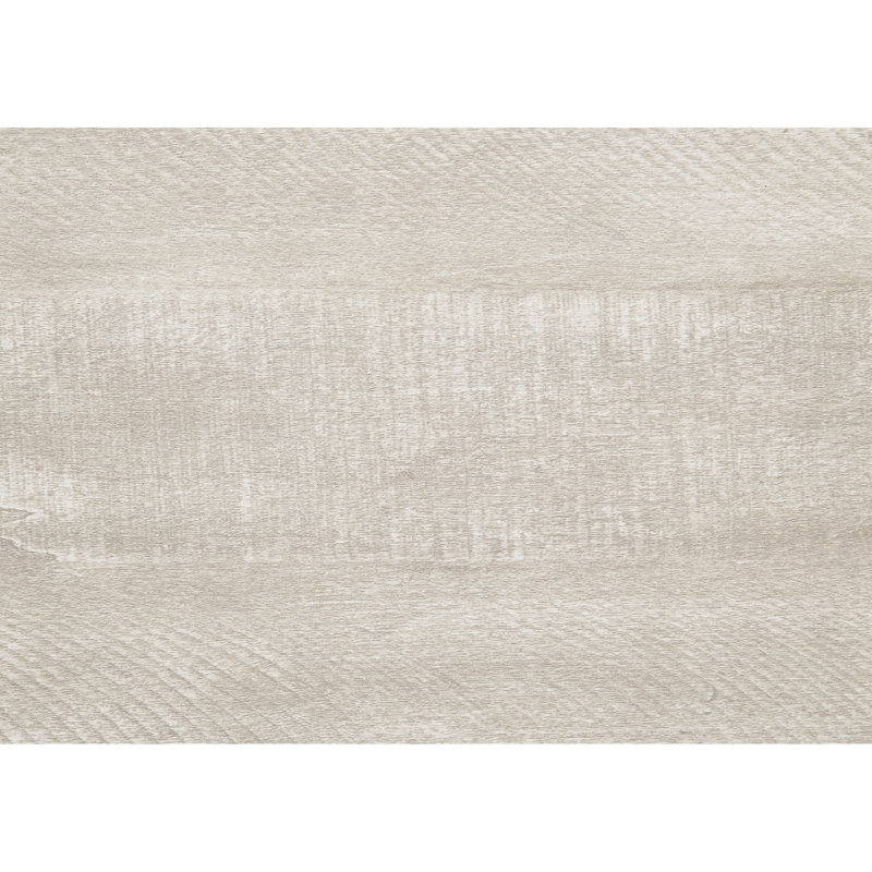 Lit grand format contemporain avec finition en chêne gris poussiéreux et tête de lit à motif de lignes, Queen