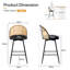 66 cm H Swivel Upholstered Bar Stool & Counter Stool with Metal Legs (set of 2 & set of 4)-2033917737-2033917738