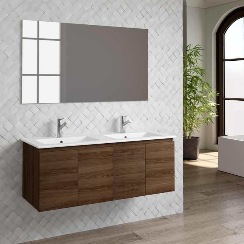 Jasso 46'' Single Bathroom Vanity with Manufactured Wood Top