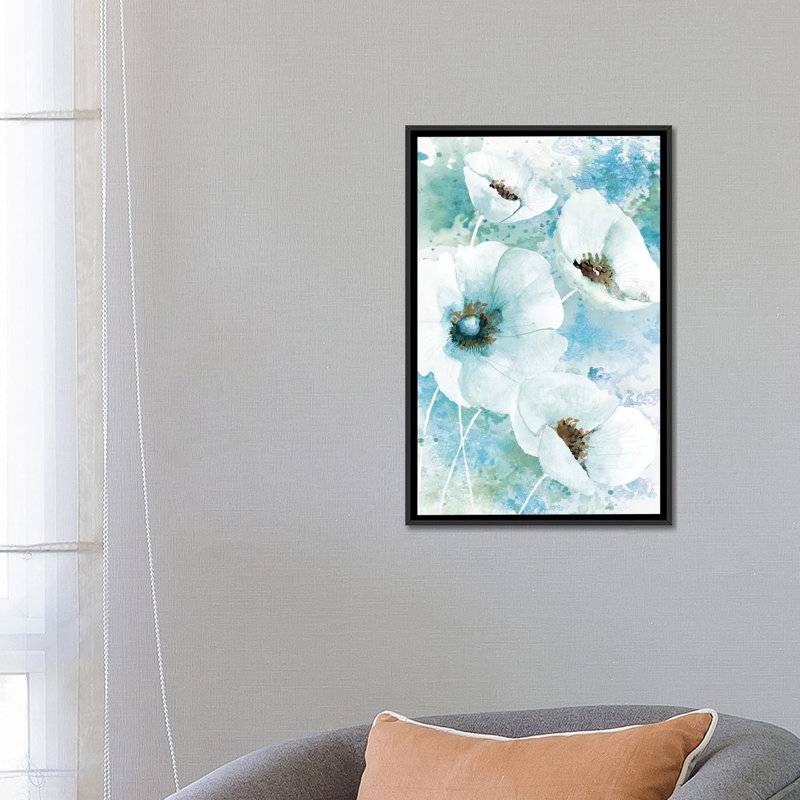 «Simple and Pretty I», impression sur toile, H 26 po x l 18 po x P 1,5 po, Toile avec cadre noir, Pas de tapis
