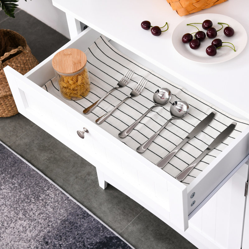 Garde-manger blanc avec rangement réglable