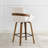 26" Swivel Upholstered Counter Stool with Walnut-Finish Bentwood Accent-1576192886-1576192887