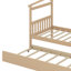 Lit en bois avec lit gigogne-674937835