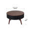 31.5-inch Round Carved Coffee Table with Storage Space-2059775593