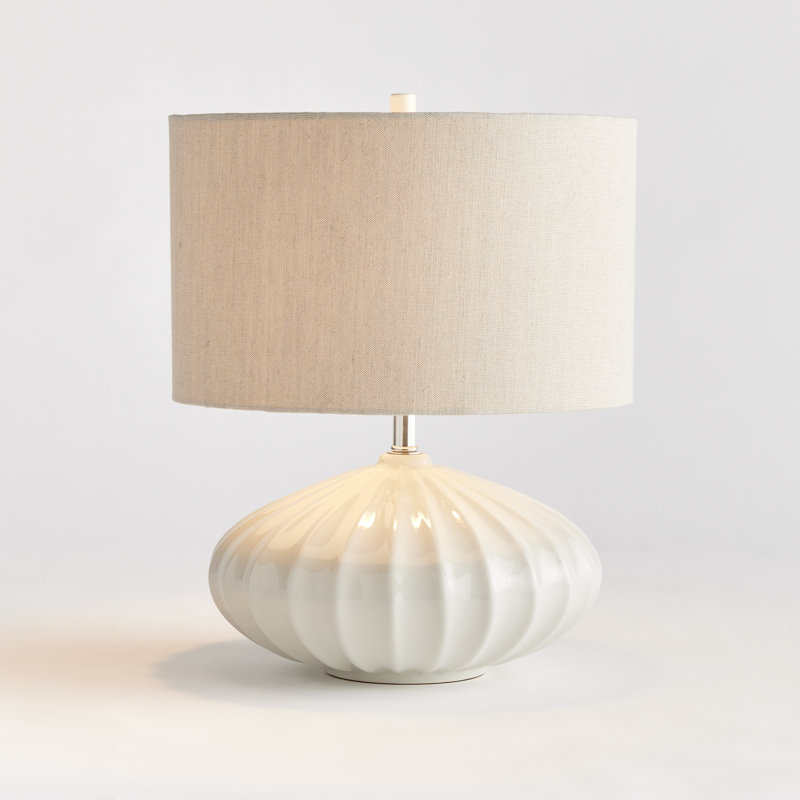 Raemoore Curved Ceramic Table Lamp