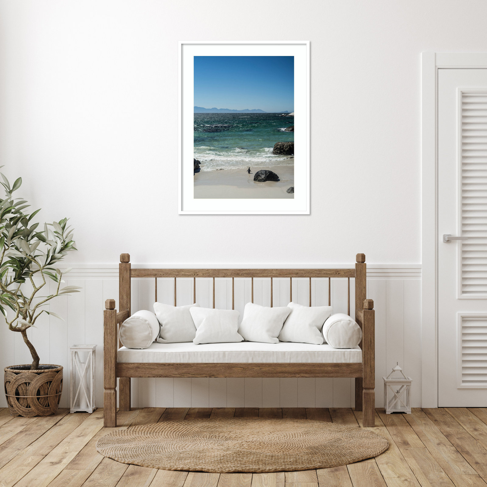Heading Out to Sea by Shot by Clint Wood Framed Wall Art Print, White, 41" H x 31" W