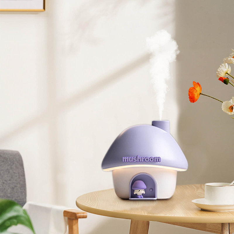 Humidificateur sans fil petite veilleuse bureau maison dortoir chambre à coucher lumière dégradée colorée silencieuse