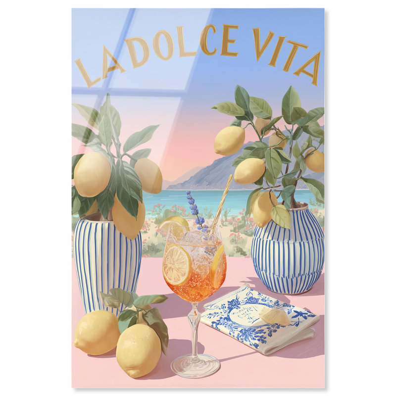«Aperitivo Sunset», reproduction d'art sur toile par Art Remedy, H 45 po x l 30 po