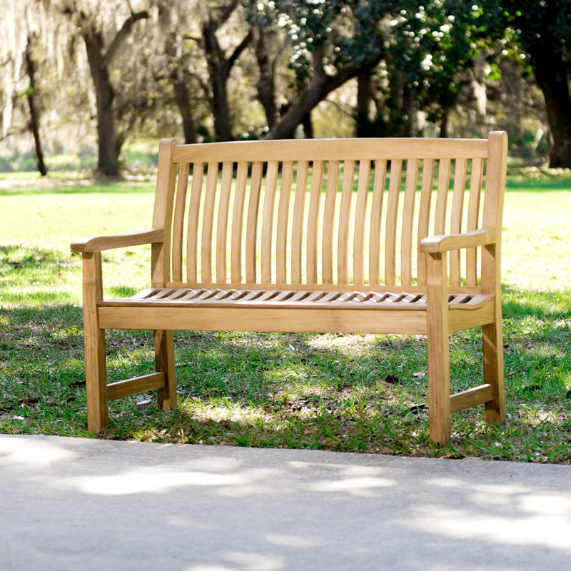 Banc de parc en teck