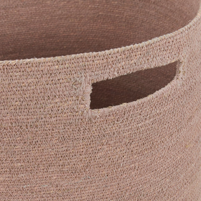 Panier à linge avec poignées, Rosé