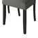 Black Wooden Dining Chair With Linen Cover