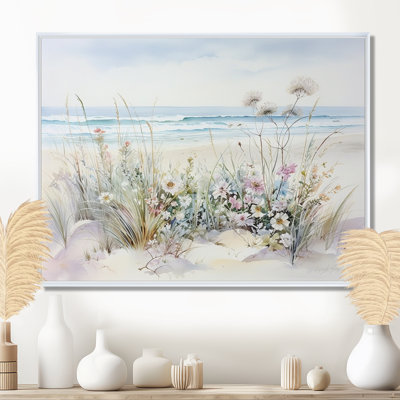 Wildflowers on the beach - Wildflowers Wall Art
