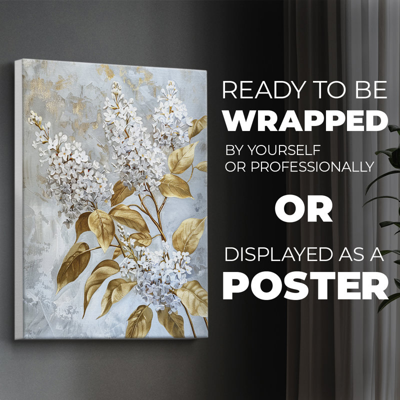 Série FLORAL CCLIV - Impression sur toile seulement - NON CADRE, H 18 po x l 12 po