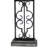 Dandridge 29 Inch Industrial Table Lamp, Linen Shade, Stacked Pedestal Base, Black