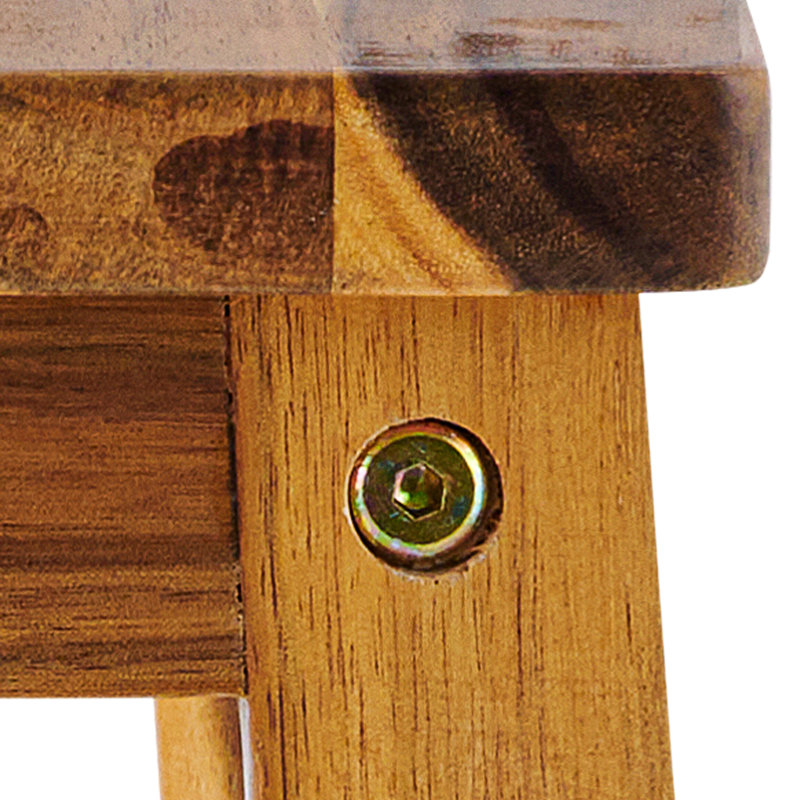 Wood Two Steps Stool Small Size Rectangle