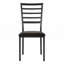 Ensemble de 4 chaises d'appoint en métal