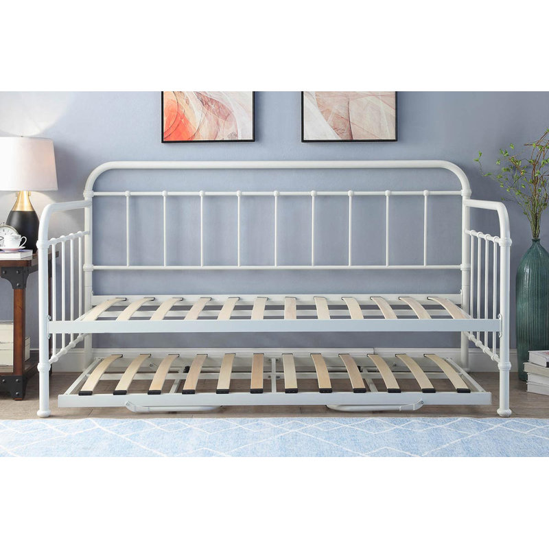 Ivan Daybed with Trundle, White, None