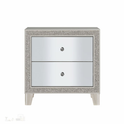 Stylish Nightstand with Tapered Legs and Ample Storage, Perfect for Modern Bedroom Decor and Organization