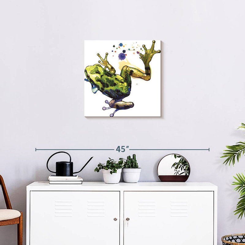 Brampt Frog Color Splash, 20" H x 20" W