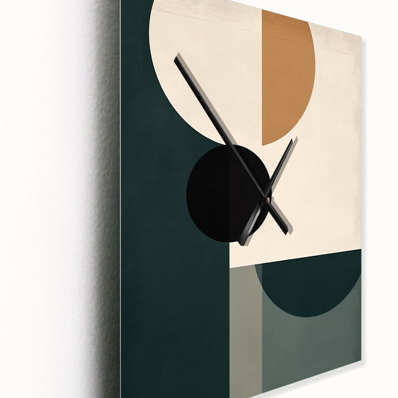 Horloge murale Mid Mid Century, H 32 po x l 16 po x P 1 po