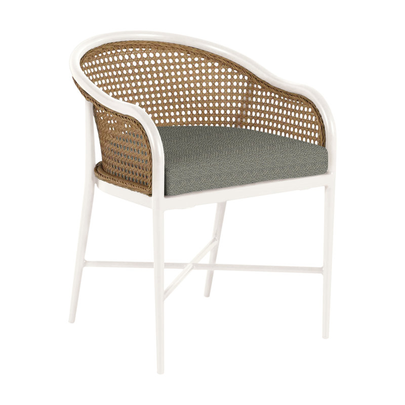Havana Arm Chair, Chalk, No Welt, Intermix Bark