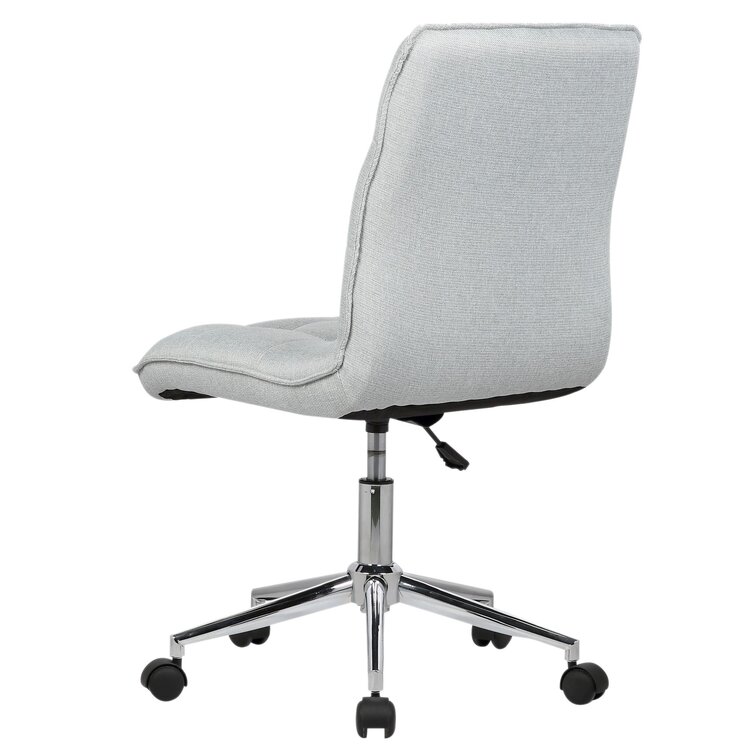 Grey Paxton Leatherette Steel Swivel Base Task Chair