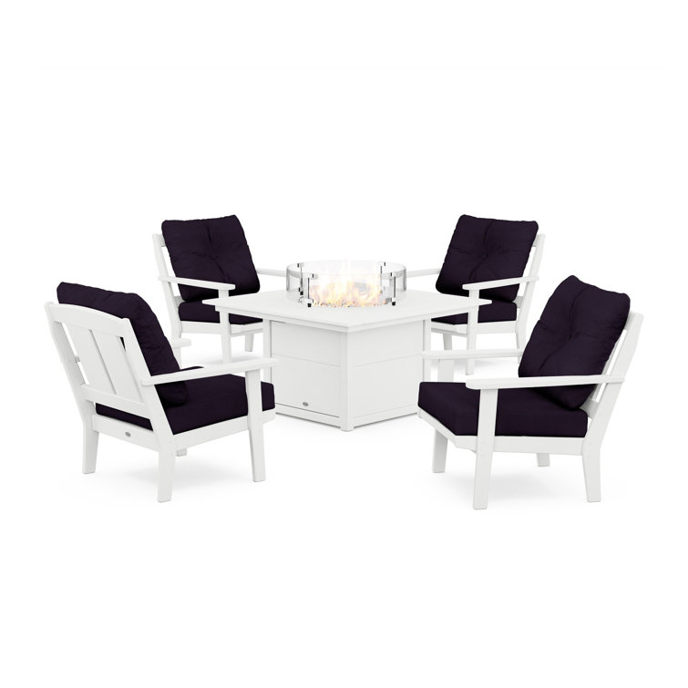 Mission 5 Piece Multiple Chairs Seating Group with Cushions