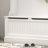 Entryway Bench with Standing Coat Rack, Hall Tree with Shoe Storage Bench, Entryway Organizer with 5 Hooks, White