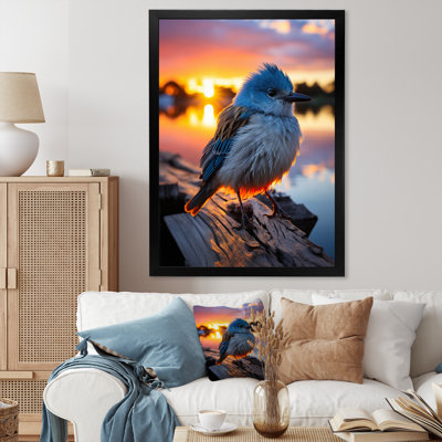 Amadahy, oiseau sur un quai, reproduction sur toile