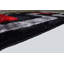 Tapis en polyester noir / gris / rouge Delphis-1510441513