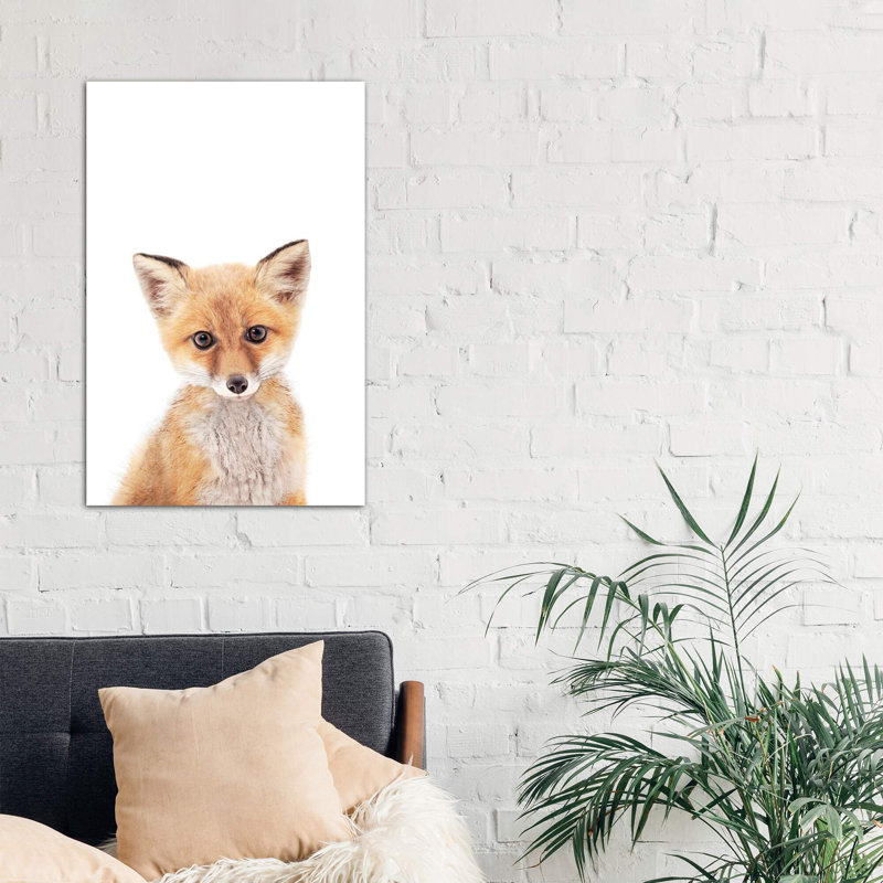 Baby Fox - Wrapped Canvas Print, 66.04 cm H x 45.72 cm W x 3.175 cm D