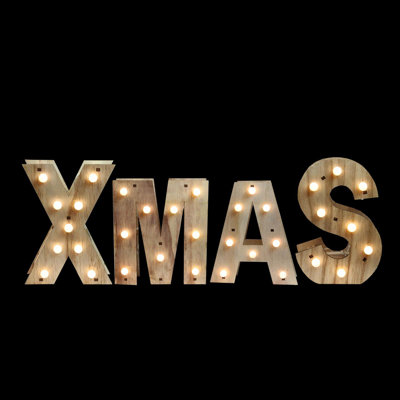Décoration murale 26,5 "à piles DEL" XMAS "