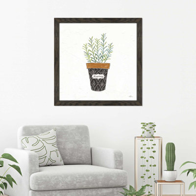 «Fine Herbs IX», reproduction d'art sur toile encadrée