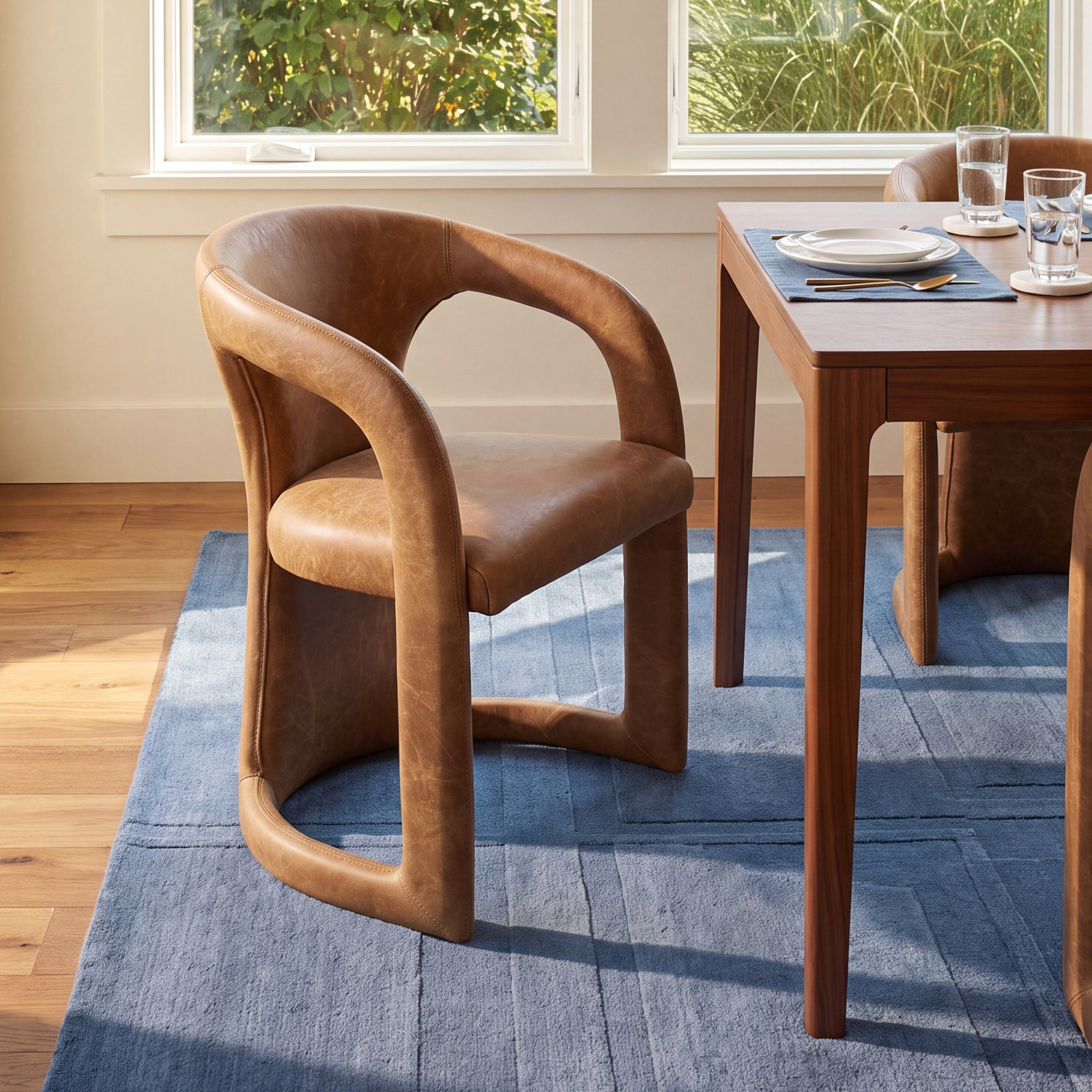 Adette Dining Armchair, Tan