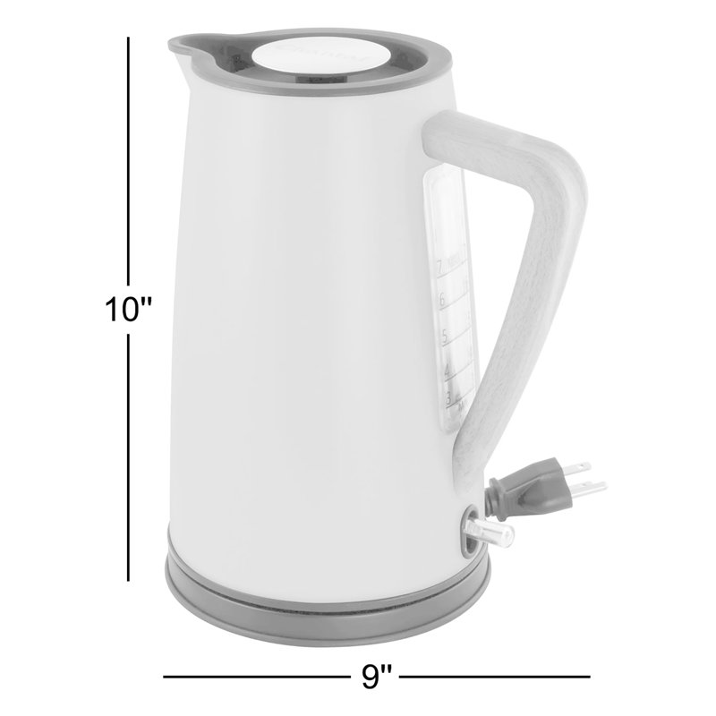 Chantal 1.8 qt. Stainless Steel Electric Tea Kettle, Matte Fog Gray