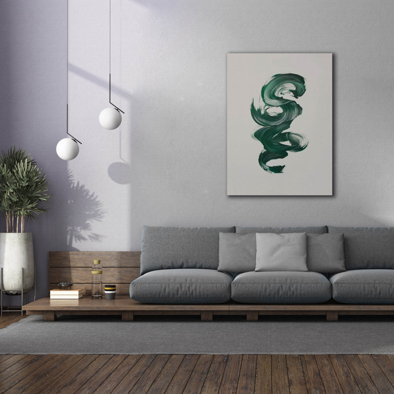 «Emarald Knot» par Svetlana Aleynikova, art mural sur toile, H 54 po x l 40 po
