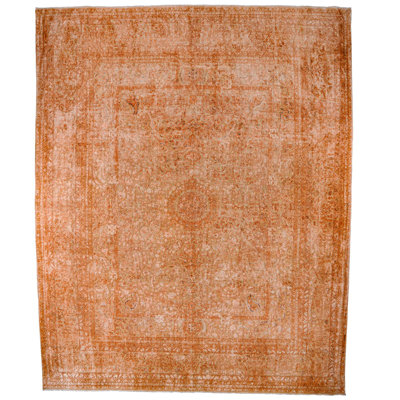 One-of-a-Kind 11'9" X 14'9" 1990s Wool Area Rug in