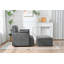 Chaise surdimensionnée avec repose-pieds avec rangement